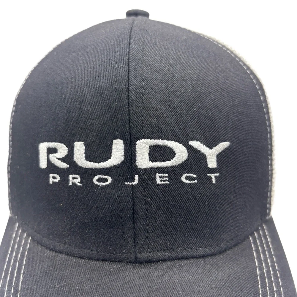 Rudy Project #1 Kona Trucker Hat Black White Mesh Snapback Cap